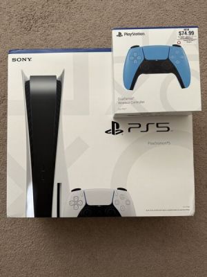Sony PlayStation 5 PS5 Blu Ray Blanco Mando Controller Dualsense