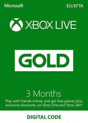 Suscripci n Xbox Live Gold 3 meses Xbox Live c digo EUROPA